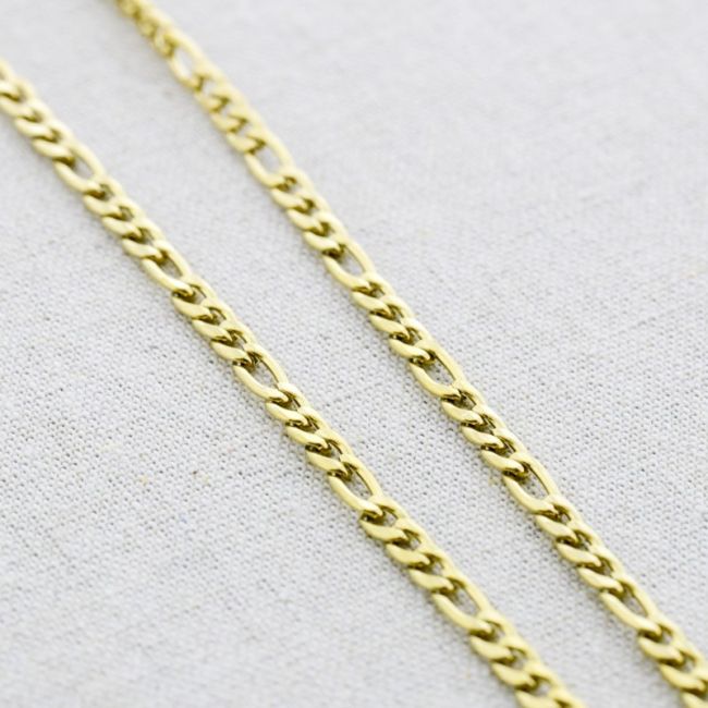 STEEL LINK NECKLACE 43CM