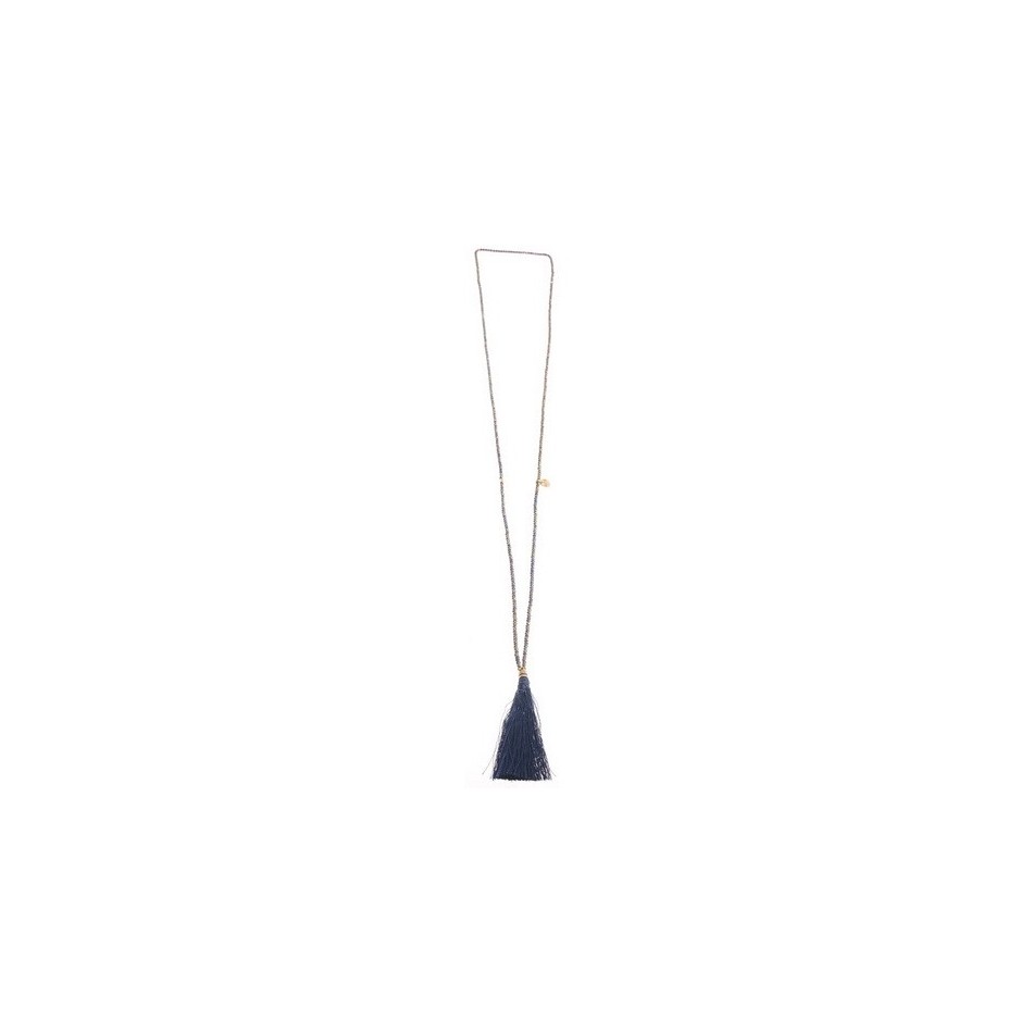 LONG NECKLACE WITH FRINGE PENDANT