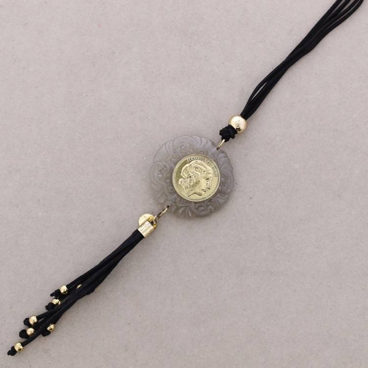 COLLAR LARGO COLG.METAL PIEDRA 2