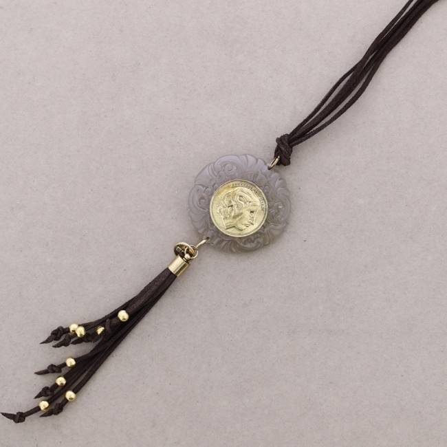COLLAR LARGO COLG.METAL PIEDRA