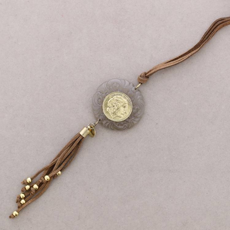 COLLAR LARGO COLG.METAL PIEDRA