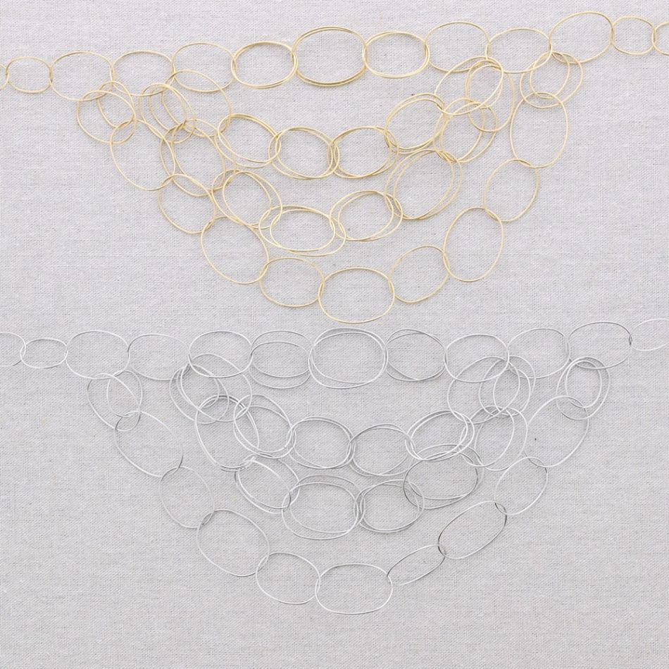 STEEL LINK BIB NECKLACE