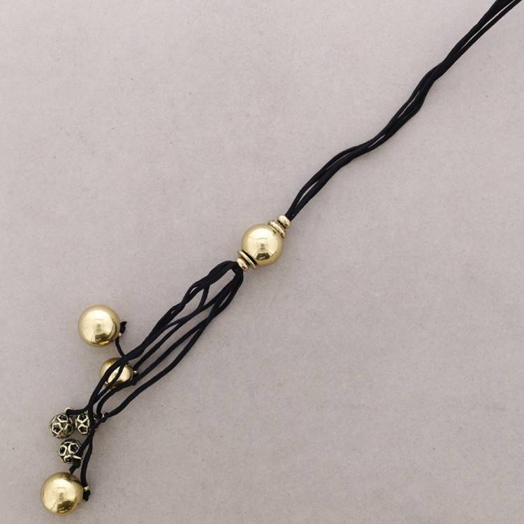 LONG METAL PENDANT NECKLACE