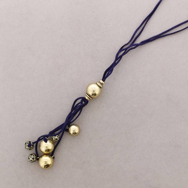 LONG METAL PENDANT NECKLACE
