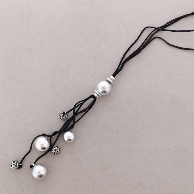 LONG METAL PENDANT NECKLACE