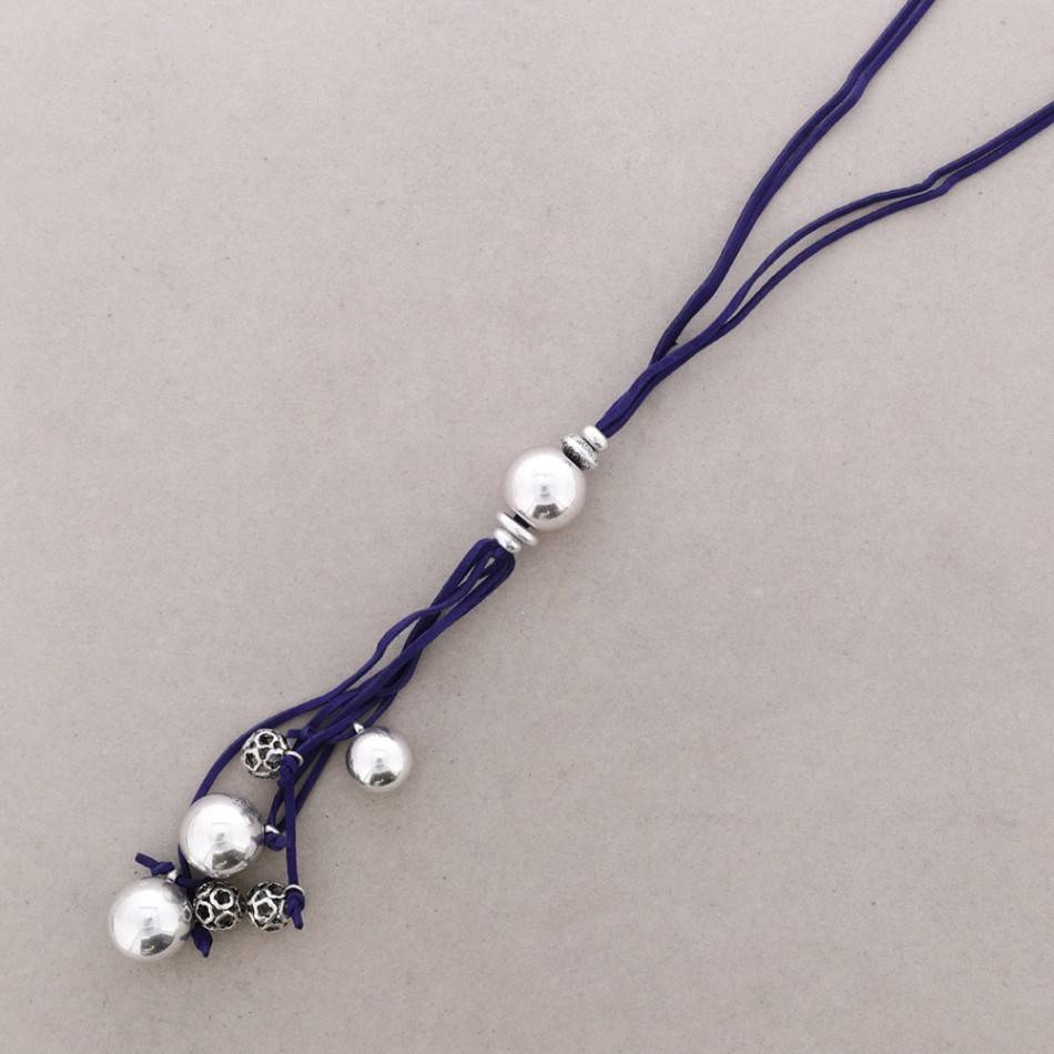 LONG METAL PENDANT NECKLACE