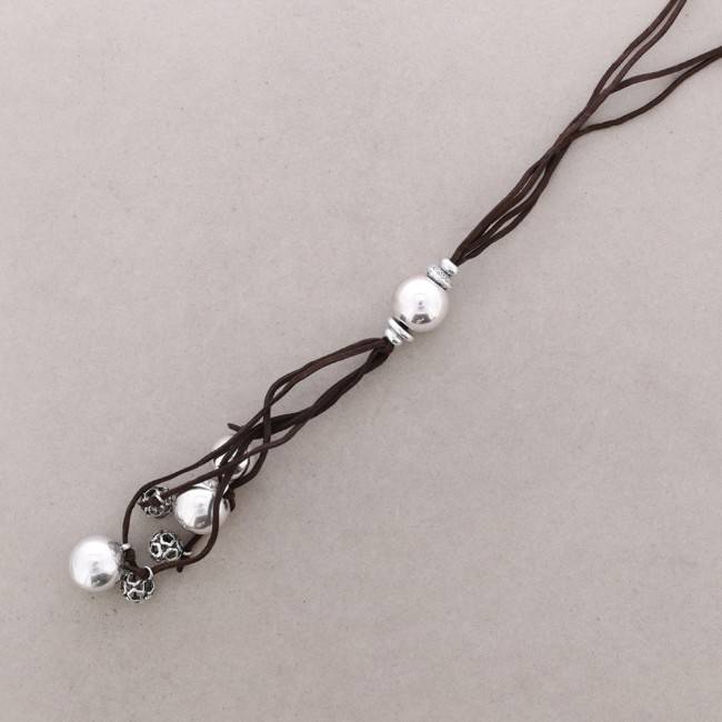 LONG METAL PENDANT NECKLACE