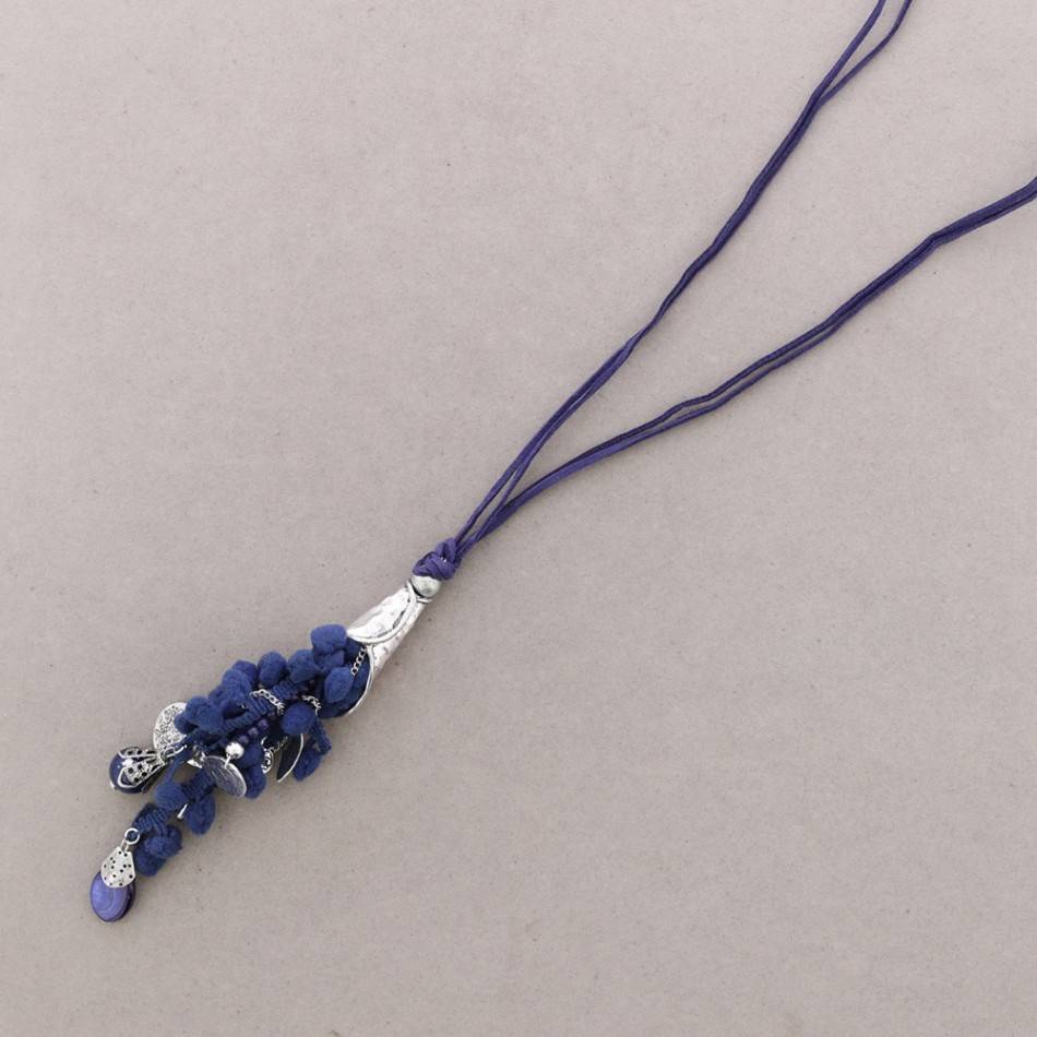 LONG NECKLACE WITH POMPOMS