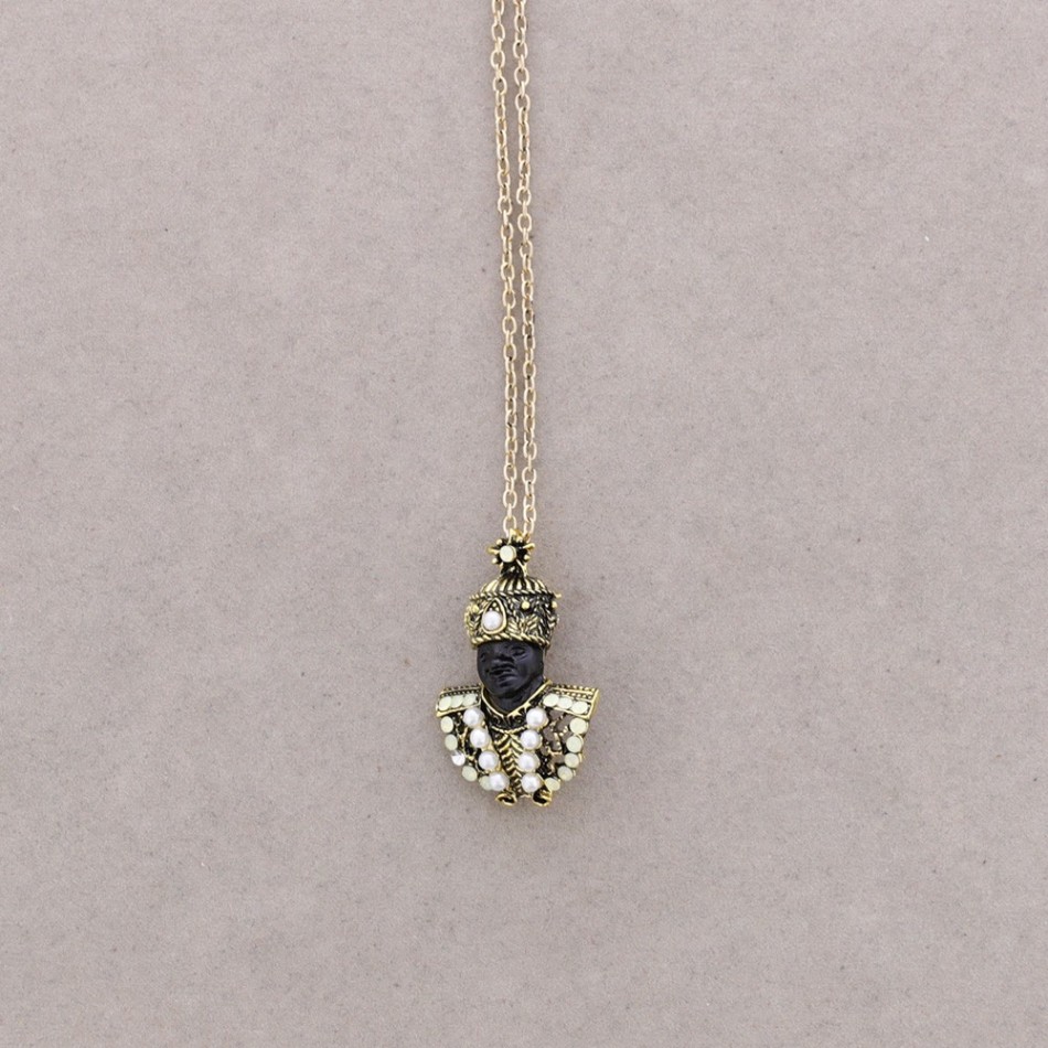 COLLAR LARGO COLG. CABECITA CRISTALES