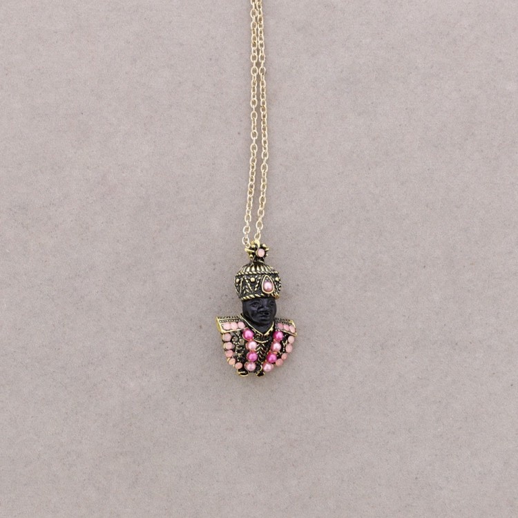 COLLAR LARGO COLG. CABECITA CRISTALES