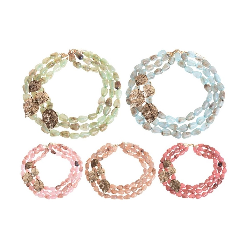 TRIPLE METAL LEAF CHOKER