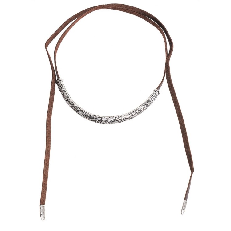 CHOKER/COLLAR LARGO MEDIA LUNA METAL