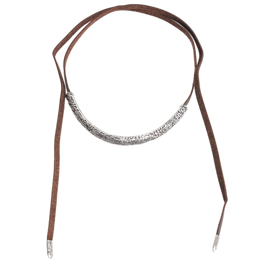 CHOKER/COLLAR LARGO MEDIA LUNA METAL