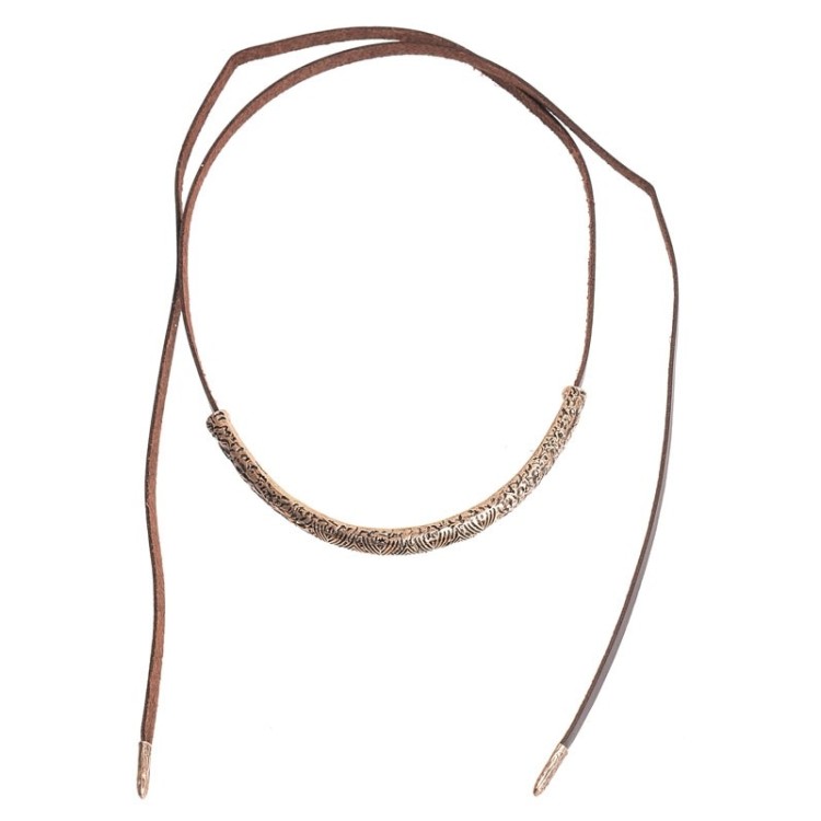 CHOKER/COLLAR LARGO MEDIA LUNA METAL 2