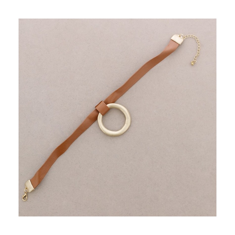 CHOKER COLGANTE ANILLA METAL