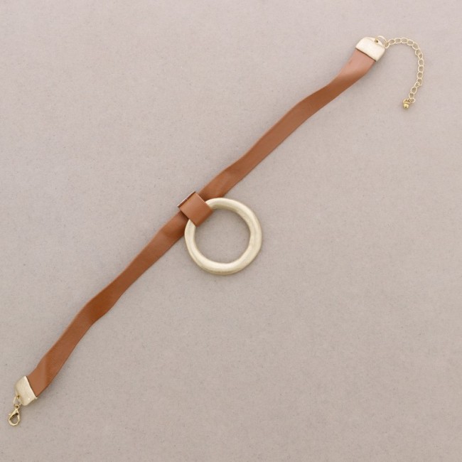CHOKER COLGANTE ANILLA METAL