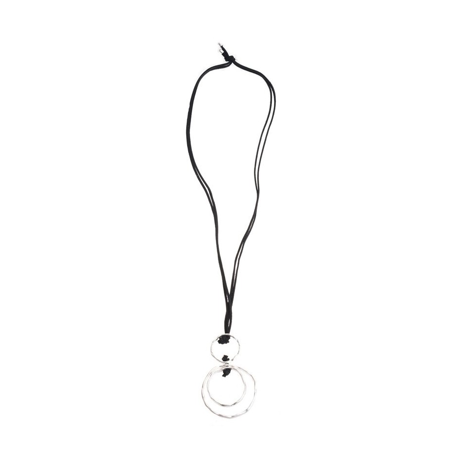 COLLAR LARGO COLGANTE TRIPLE CIRCULO