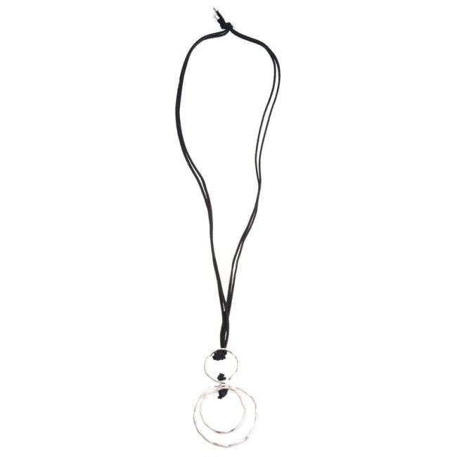 COLLAR LARGO COLGANTE TRIPLE CIRCULO