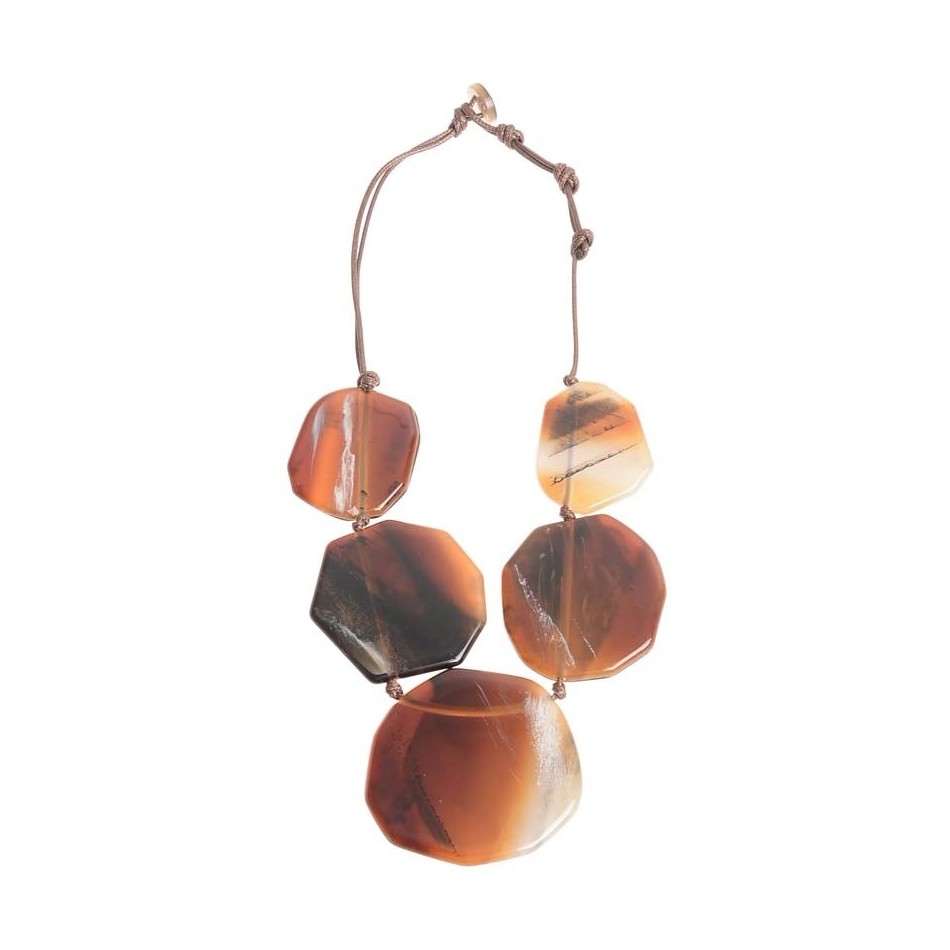 GEOMETRIC SHAPES RESIN NECKLACE