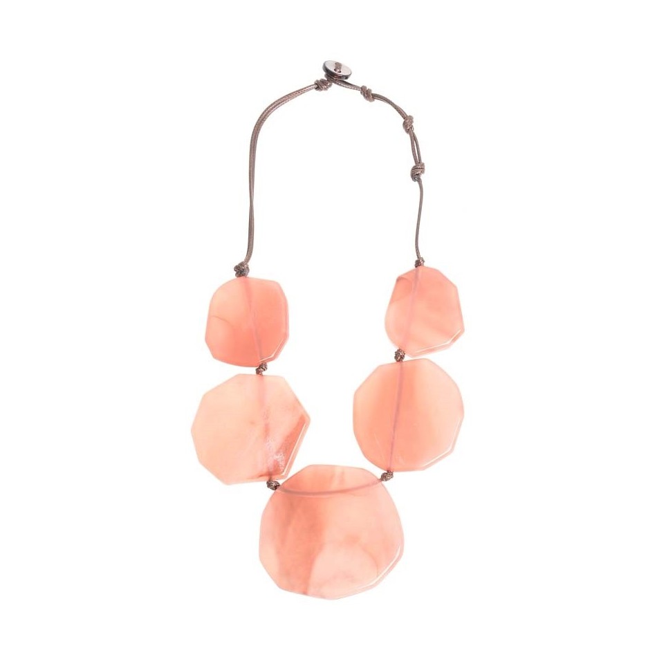 GEOMETRIC SHAPES RESIN NECKLACE