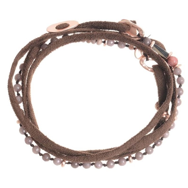 GARGANTILLA PULSERA CORDON METAL PIEDRAS