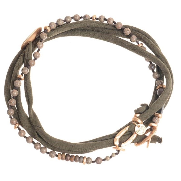 GARGANTILLA PULSERA CORDON METAL PIEDRAS 2