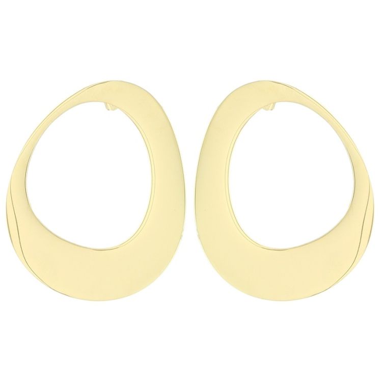 IRREGULAR LINK STEEL STUD EARRINGS
