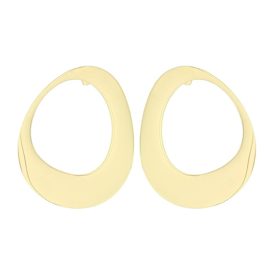 IRREGULAR LINK STEEL STUD EARRINGS