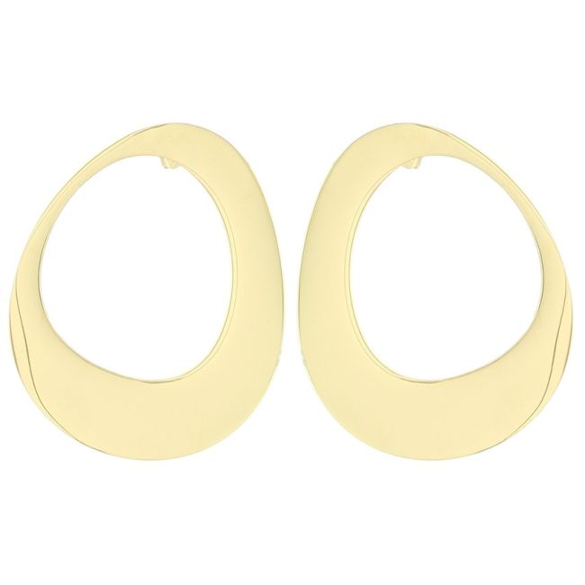 IRREGULAR LINK STEEL STUD EARRINGS