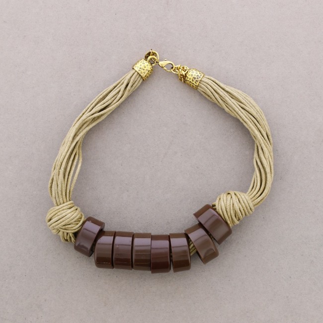 GARGANTILLA CORDONES CUENTAS