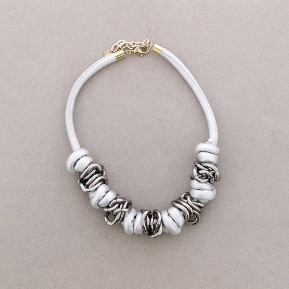 KNOTS RINGS SHORT NECKLACE