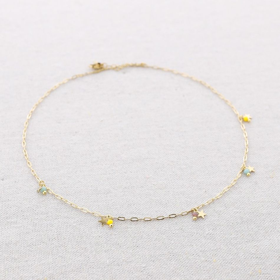 STEEL CHOKER WITH STAR PENDANT