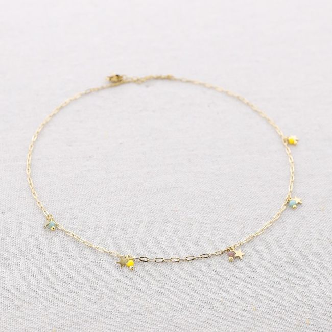 STEEL CHOKER WITH STAR PENDANT
