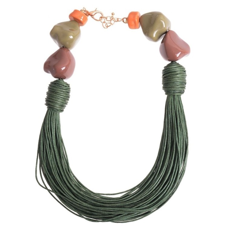 GARGANTILLA CUENTAS CORDONES