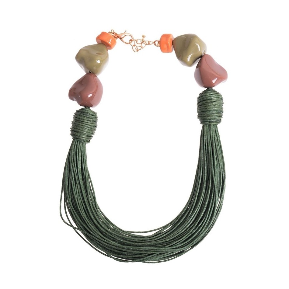 GARGANTILLA CUENTAS CORDONES