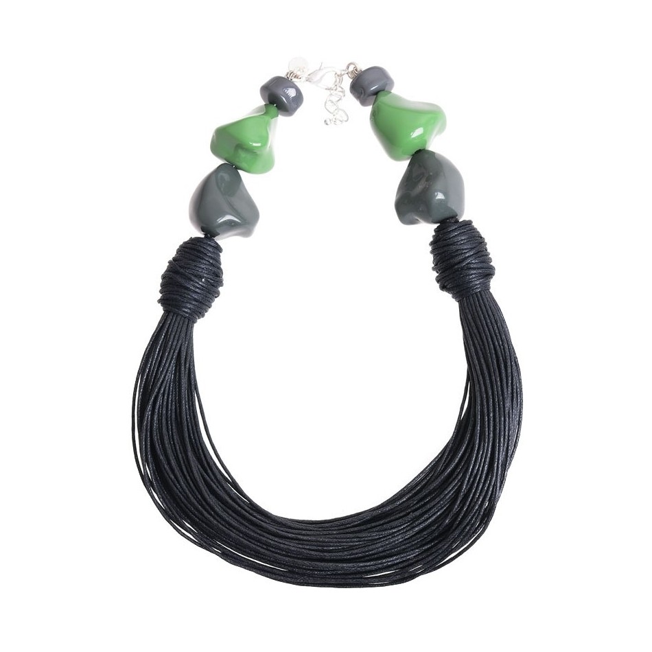 GARGANTILLA CUENTAS CORDONES