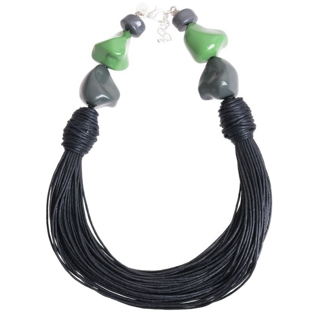 GARGANTILLA CUENTAS CORDONES