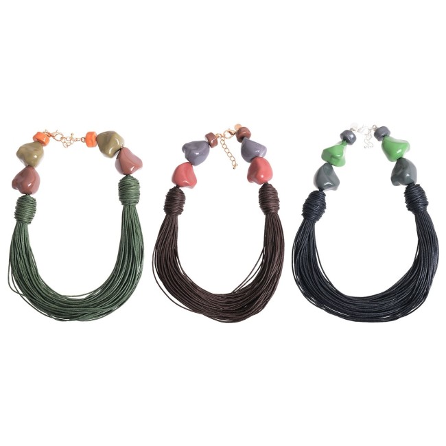 GARGANTILLA CUENTAS CORDONES