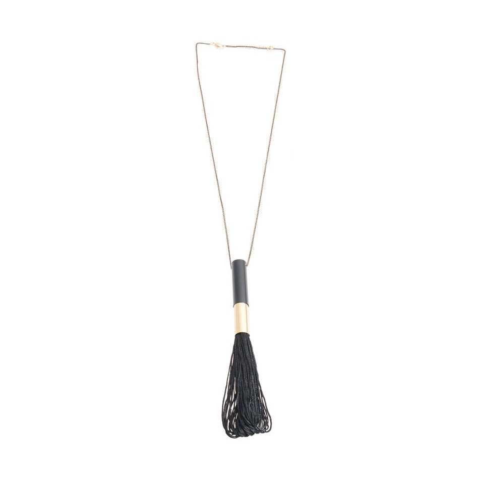 LONG NECKLACE WITH FRINGE PENDANT