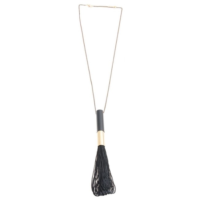 LONG NECKLACE WITH FRINGE PENDANT