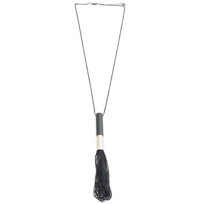 LONG NECKLACE WITH FRINGE PENDANT