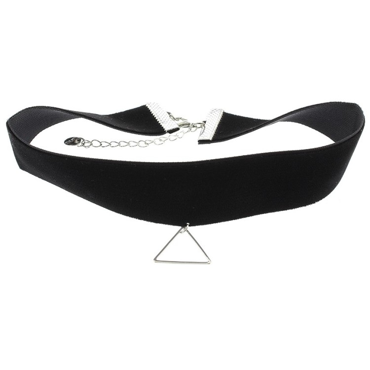 CHOKER TERCIOPLEO TRIANGULO COLGANTE