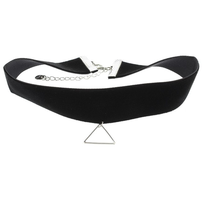 CHOKER TERCIOPLEO TRIANGULO COLGANTE