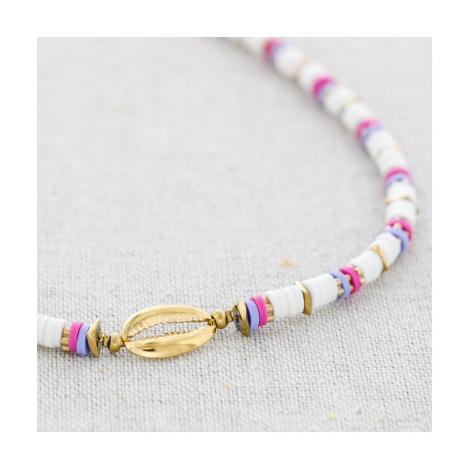 Colorful FIMO Steel Necklace
