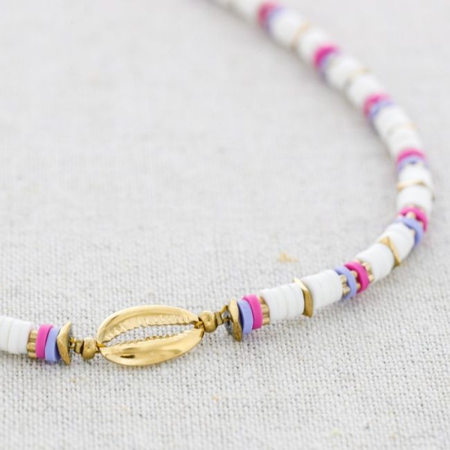 Colorful FIMO Steel Necklace