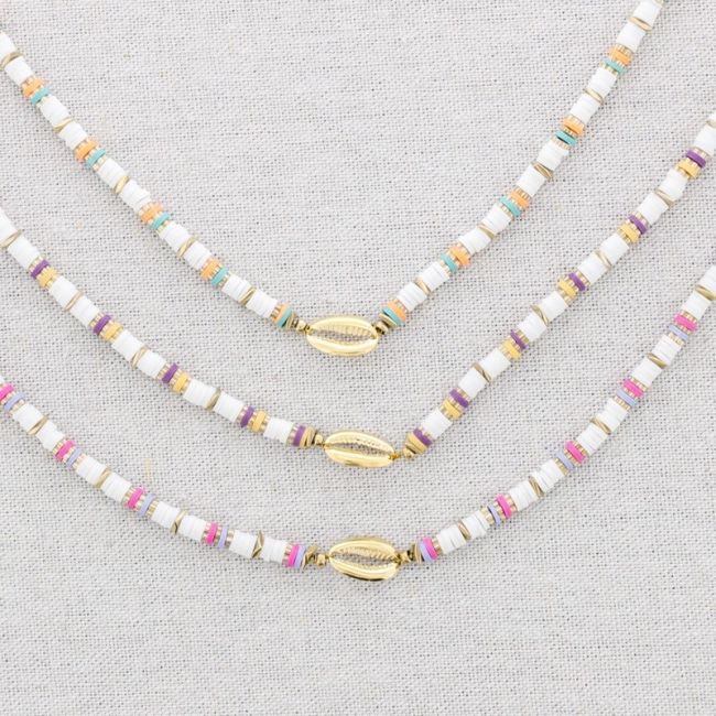 Colorful FIMO Steel Necklace