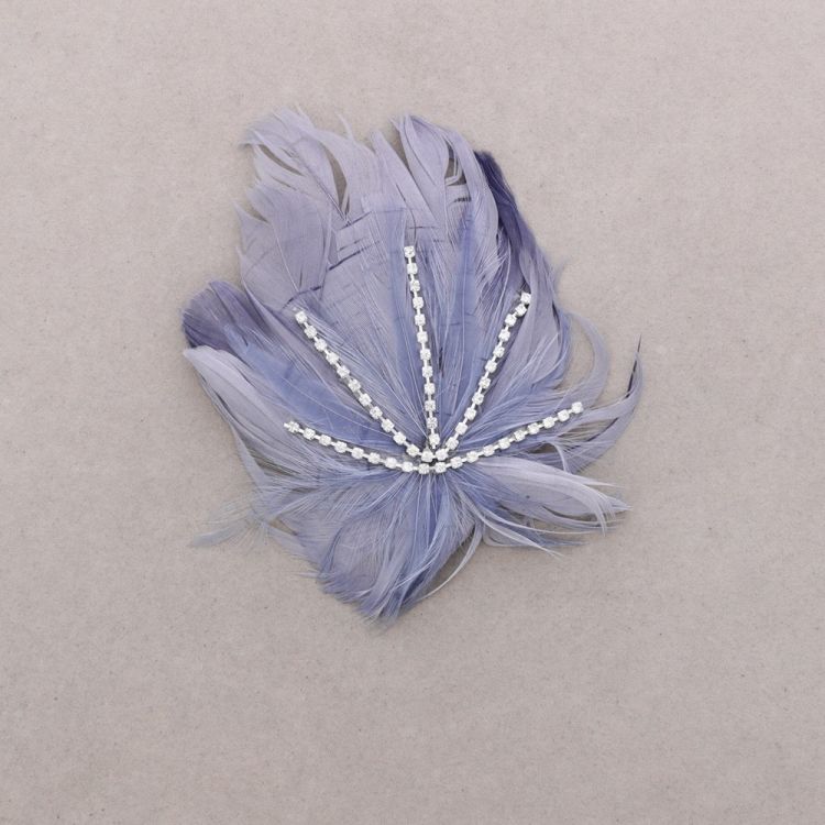 BROCHE PLUMAS CRISTALES 2