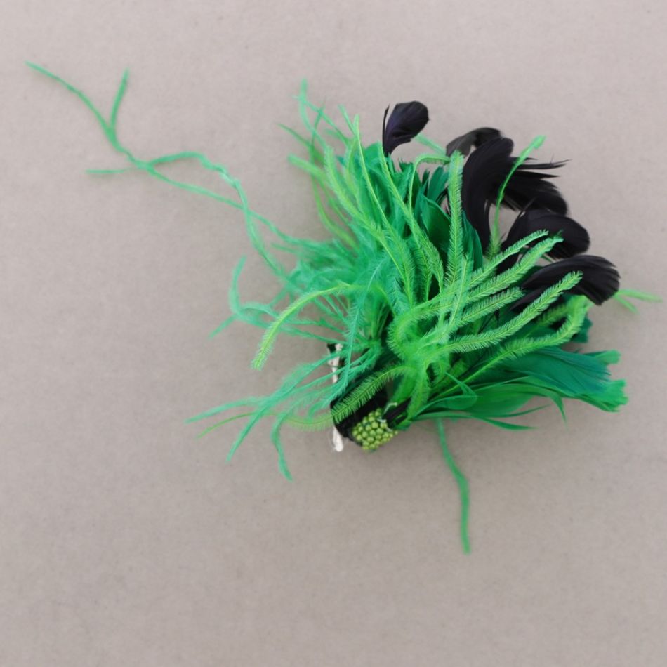 BROCHE PLUMAS DOBLE USO