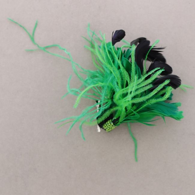BROCHE PLUMAS DOBLE USO