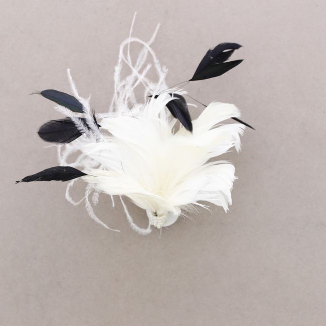 BROCHE PLUMAS DOBLE USO